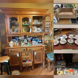 MaxSold Auction: This online auction includes Patio Chairs And Loungers, Wood Box, Loveseat, Side Table, Couch And Throw Pillows, Coffee Table, Silver Plate Flatware, Trinket Dishes, Figurines, Garden Decor, Singer Sewing Machine And Cabinet. Lamp, Marantz Audio Player, Wheelbarrow and much more!!