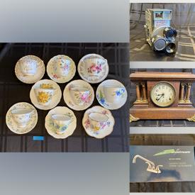 MaxSold Auction: This online auction includes furniture such as a baker’s rack, wicker chairs and others, Royal Doulton, Goebel and other  figurines, Lenox and other china, kitchenware, small kitchen appliances, decorative bells, toys, Thomas Kinkade houses, vinyl records, jewelry, stamps, seasonal decor and more!