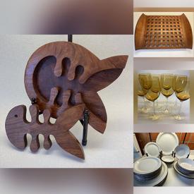 MaxSold Auction: This online auction features sewing machine, Art Nouveau spelter lamp, art glass, barware, Indigenous trinket box, vintage dishware, MCM Baribocraft pieces, yarn, vintage Pyrex, BMP, vintage Noritake bowl, and more!!