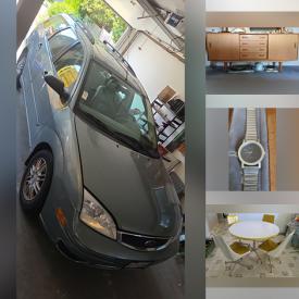 MaxSold Auction: This online auction features Ford Focus, power & hand tools, office supplies, sports trading cards, vinyl records, area rugs, toys, teak furniture, collector plates, printers, costume jewelry, men’s clothing, desk & chair, sewing machine, sterling silver jewelry, exercise equipment, video game console & games, pet products, wheelchair, fabric, plant pots, and much, much, more!!!