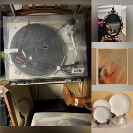 MaxSold Auction: This online auction features craft supplies, vintage luggage, hand tools, sewing machine, vinyl records, yard tools, Moorcroft vase, mannequins, and much, much, more!!!