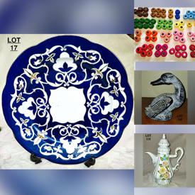 MaxSold Auction: This online auction features vintage tea service, watches, art glass, decorative plates, small kitchen appliances, McCoy pottery, BMP, oil lamps, soapstone carving, craft supplies, exercise equipment, collector plates, area rugs, home health aides, and much, much, more!!!