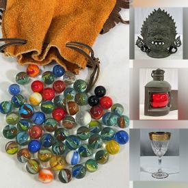 MaxSold Auction: This online auction features antique & vintage books, Asian painted scrolls, vintage brass pieces, antique lanterns, standing mask, Lladro figurine, art pottery, art glass, vintage squeezebox, vintage marbles, and much, much, more!!!