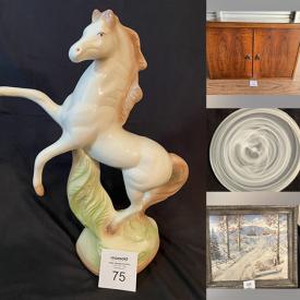 MaxSold Auction: This online auction features framed art, furniture, toys, electronics, lamps, figurines, wall sconces, planters, Christmas ornaments, purses, wall art, home decor, luggage, and much much more!!!!!!!