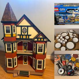 MaxSold Auction: This online auction includes tools, hardware, Lego, Littlest Pet Shop and other toys, books, electronics, DVDs, Royal Doulton and other china, cleaning supplies, Sony Cybershot camera, small kitchen appliances, Pokemon cards, board games, bags, Victorian dollhouse and much more!