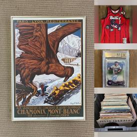 MaxSold Auction: This online auction includes vintage Japanese masks, wood ducks, vinyl records, CDs, wall art, golf clubs,  Vincent Damphousse jersey and other hockey memorabilia, trading cards, DVDs, VHS, CDs, clothing and much more!