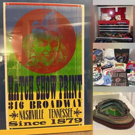 MaxSold Auction: This online auction features jewelry, vintage postcards, security lights, stamps, vintage bottles, baseball stadium models, photography gear, vinyl records, toys, sports collection, power & hand tools, stained glass panel, and much more!