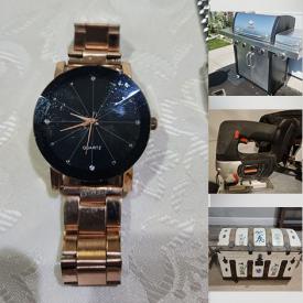 MaxSold Auction: This online auction features jewellery, watches, men’s & women’s shoes & clothing, framed artworks, metal wall hangings, stained glass panels, beauty appliances, power tools, coach lights, small kitchen appliances, sports equipment, BBQ grill, and much, much, more!!!