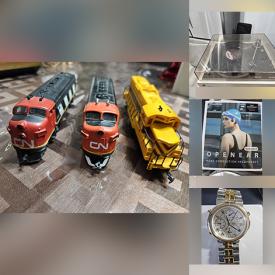 MaxSold Auction: This online auction features vintage train engines, stereo components, NIB portable BBQ, new headphones, smart watches, stamps, and much, much, more!!!