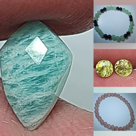 MaxSold Auction: This online auction features gemstone bracelets, and loose gemstones such as tanzanites, opals, sapphires, rubies, emeralds, garnets, quartz, carnelians, topaz, amethysts, onyx, peridots, citrines, moonstones, and much, much, more!!!