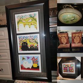 MaxSold Auction: This online auction includes art prints from Maud Lewis, Tom Thomson, Christian Morriseau, AJ Vasson, Gordon Drysdale, and others, accessories, display case, cheque writer, Asian vase, glass turtle and more!