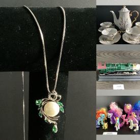 MaxSold Auction: This online auction includes onyx stone decor, Royal Doulton and other figurines, jewelry, accessories, coins, banknotes, Corningware, Pyrex, Royal Albert and other china, trading cards, My Little Pony toys, wall art, miniature trains, vintage photos and many more!