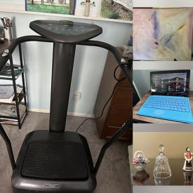 MaxSold Auction: This online auction features exercise equipment, Surface tablet, soundproofing mural, camera & accessories, water dispenser, weaving looms, antique child’s tea set, and much, much, more!!!