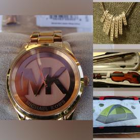 MaxSold Auction: This online auction features watches, coins, banknotes, guitars, vinyl records, power & hand tools, sterling silver jewelry, Swarovski jewelry, camping gear, sewing machine, pocket watches, violins, solar panel, gold wedding bands, cameo brooches, and much, much, more!!!