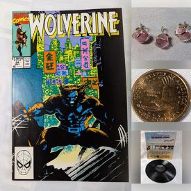 MaxSold Auction: This online auction features vinyl records, survival tools, comics, art glass, sterling silver jewelry, sports trading cards, coins, antique skeleton keys, costume jewelry, pewter bookmark, and much, much, more!!!