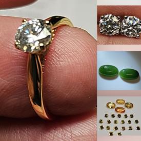 MaxSold Auction: This online auction includes a Moissanite ring, earrings, gemstone bracelets, loose gemstones such as Tanzanite, Sapphire, Chalcedony, Topaz, Spinel Citrine, Peridot, Opal and more!