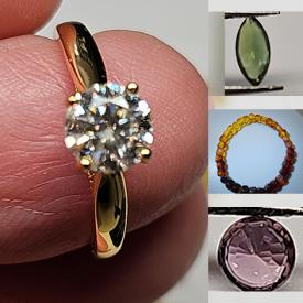 MaxSold Auction: This online auction features gemstone jewelry, moissanite ring, and loose gemstones such as sapphires, citrine, garnets, amethysts, chalcedonies, tanzanites, opals, topaz, aventurine, quartz, and much, much, more!!!n