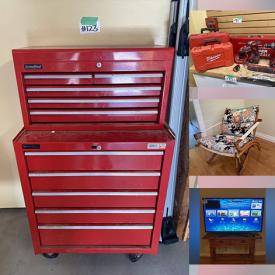 MaxSold Auction: This online auction features vintage bamboo furniture, TV, computer desk, leather recliners, teacup/saucer sets, manual lawnmower, yard tools, BBQ grill, power & hand tools, rolling tool chest, golf clubs, and much, much, more!!!