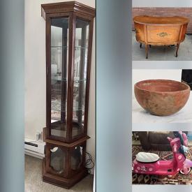 MaxSold Auction: This online auction includes a curio cabinet, Anasazi pottery, Herman Miller chair, coins, Costway grill, toolbox, Coca Cola table, trading cards, clothing, accessories, swivel chair, comic books, video games, countertop grill, toys, media unit and more!