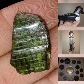 MaxSold Auction: This online auction features coins, Pokemon card, sterling silver jewelry, Majolica basket bowl, loon decoy, and much, much, more!!!