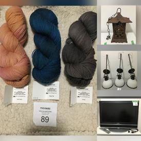 MaxSold Auction: This online auction includes Prouse art, Sony TV and other electronics, boots, accessories, books, DVDs, picnic backpack, urn, pendant lights, Denby stoneware, kitchenware, lamps, pachinko game, yarn, porcelain figures, Joshua Maxwell plates and more!