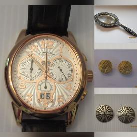 MaxSold Auction: This online auction features watches, sterling silver jewelry, Pfaltzgraff dinnerware, sewing machine, temple rubbing, exercise equipment, printer, art glass, Halloween costumes, bike, Pokemon game, yard tools, coins/tokens, outerwear, costume jewelry, and much more!