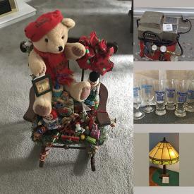 MaxSold Auction: This online auction features Galileo thermometer, vinyl records, cameras, pet products, stained glass lamp, vintage sewing machine, plant pots, games, costumes, fabric, puzzles, mini cars & planes, Roseville vase, craft supplies, power & hand tools, compressor, and much, much, more!!!