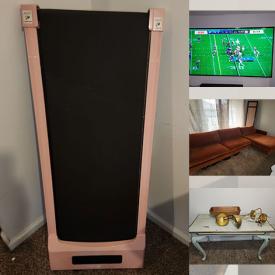 MaxSold Auction: This online auction includes 90” flat screen Sony TV, Sony entertainment system, wood dresser, queen size bed and more!