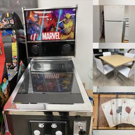 MaxSold Auction: This online auction features arcade pinball machine, bikes, running stroller, small kitchen appliances, printer, computer, table easels, sectional sofa, beverage cooler, mini fridges, baby items, washer, dryer, refrigerators, pendulum lights, toys, lawnmower, and much more!!!