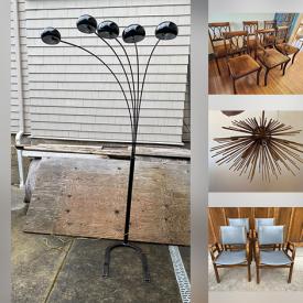 MaxSold Auction: This online auction includes furniture such as chairs, side table, headboard, pine chest, vintage desk, stools, armchair and others, lamps, wall art, mirror, Tole urns, lamps, HP printer, china, Underwood typewriter, Hummel figures, brassware, silverware, electronics, fireplace tools and much more!