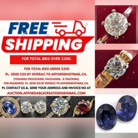 MaxSold Auction: This online auction features coins, diamond, gold, moissanite, gemstone jewelry, and loose gemstones such as sapphires, pearls, quartz, moonstones, rubies, topaz, opals, emeralds and much, much, more!!!