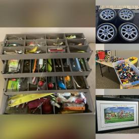 MaxSold Auction: This online auction includes a Mel & Co jewelry box, kitchenware, small kitchen appliances, wall art, electronics, lamps, planters, banjo, guitars, chairs, Mini Cooper snow tires and rims, tools, hardware and more!