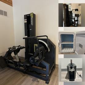 MaxSold Auction: This business downsizing online auction features lumbar & neck strength machines, mini fridge, espresso machine, and more!