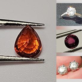 MaxSold Auction: This online auction features moissante rings, and loose gemstones such as sapphires, opals, tourmalines, rubies, zircon, aquamarines, diopside, apatite, amethysts, and much, much, more!!!