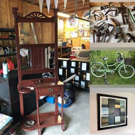 MaxSold Auction: This online auction features patio furniture, abstract art, small kitchen appliances, power & hand tools, electric fireplace, cedar chest, golf clubs, pressure washer, garden pots & art, toy kitchen, vintage tools, glass insulators, stained glass table lamp, and much, much, more!!!