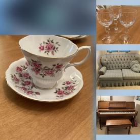 MaxSold Auction: This online auction features upright piano, teacup/saucer sets, and more!!