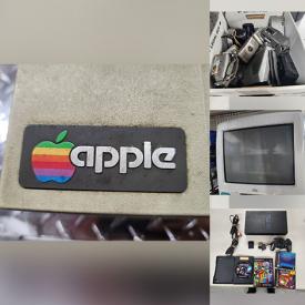 MaxSold Auction: This online auction features printers, video game consoles, small kitchen appliances, computer components, vintage Apple components, Avon steins, NIB collector Barbie, power tools, board games, bike, garden pots, bar light, yarn, cameras, powerwasher, pachinko machine, and much more!!!