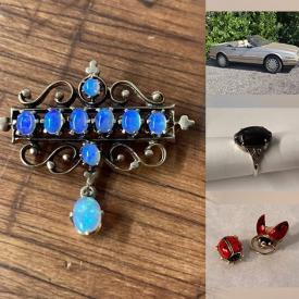 MaxSold Auction: This online auction features a 1993 Cadillac Allante, gold and diamond jewellery, costume jewellery, vintage Asian artifacts, trinket boxes, vintage silver spoons, coins, Mexican silver jewellery,  objet de vertu, and much, much more! It’s a perfect opportunity to find unique gift items or treasures for reselling before the holidays.