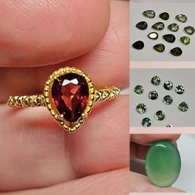 MaxSold Auction: This online auction includes a Jade bracelet, Obsidian bracelet, Strawberry Quartz bracelet, Garnet ring and other jewelry, loose gemstones such as Obsidian, Labradorite, Agate, Iolite, Citrine, Apatite, Tourmaline, Amazonite and more!