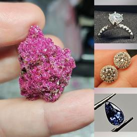 MaxSold Auction: This online auction features moissanite jewelry, jade rings and loose gemstones such as sapphires, opals, ruby crystal, peridots, moissanites, rubies, alexandrites, emeralds, and much, much, more!!!