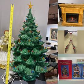 MaxSold Auction: This online auction features fashion jewelry, Royal Doulton figurines, steins, small kitchen appliances, light show projector, Santa Clauses, nativity sets, vintage bent plywood chairs, dehumidifiers, drift scooter, bikes, fireplace heater, and much more!!