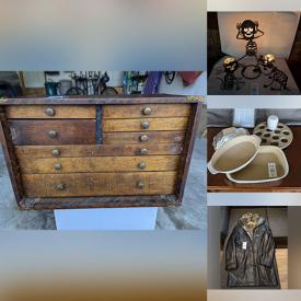 MaxSold Auction: This online auction features vinyl records, printers, board games, toys, stereo components, power tools, yard tools, ladies shoes & boots, small kitchen appliances, remote control vehicles, antique tool chest, outerwear, men’s clothing, and much, much, more!!!