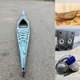 MaxSold Auction: This online auction features Solstice kayak, speakers, audio system, espresso machine, small kitchen appliances, screen house, yard tools, metal detector, art pottery, vinyl records, drone, printer, bike, mannequins, and much, much, more!!!