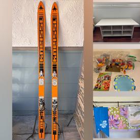 MaxSold Auction: This online auction includes a table, clothing, shoes, accessories, jewelry, small kitchen appliances, vintage kitchenware, cassette case, seasonal decor, Harry Potter items, inflatable mattress, vintage Kneissl skis and more!