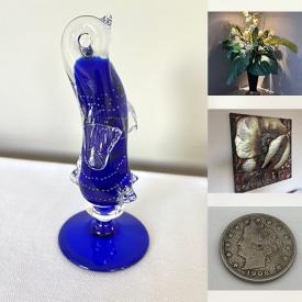 MaxSold Auction: This online auction features art glass, vintage Wakbrzych figurine, small kitchen appliances, ginger jar, metal wall art, vintage Italian Capodimonte, power & hand tools, coins, guitar amp, and much, much, more!