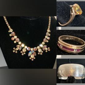 MaxSold Auction: This online auction features vintage Sherman jewelry, gemstone jewelry, Mexican sterling silver, Brutalist Jewelry, costume jewelry, and much, much, more!!!