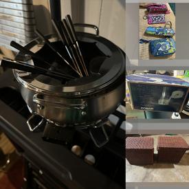 MaxSold Auction: This online auction features small kitchen appliances, table lamp, framed wall art, snorkeling gear, Vera Bradley items, steamer, sit/stand desk, NIB toy, hiking backpacks, pet products, and much,more!!!