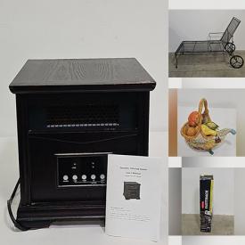 MaxSold Auction: This online auction features yard tools, vintage lounge chairs, Longaberger baskets, Boyds Bears, art supplies, vintage birdcage, art glass, office supplies, infrared heater, yarn, small kitchen appliances, planter pots, power & hand tools, pet products, and much more!!!