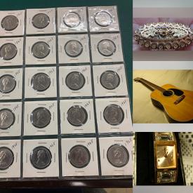 MaxSold Auction: This online auction includes vinyl records, jewelry, accessories, power tools, hand tools, hardware, outboard motor, wall art, Squire guitar, electronics, coins, banknotes and much more!