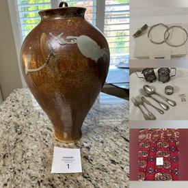 MaxSold Auction: This online auction features art pottery, silver jewelry, espresso maker collection,Disney collectibles, Roseville pottery, Royal Doulton figurines, area rug, art glass, vintage lighters, scrapbooking materials, and much, much, more!!!